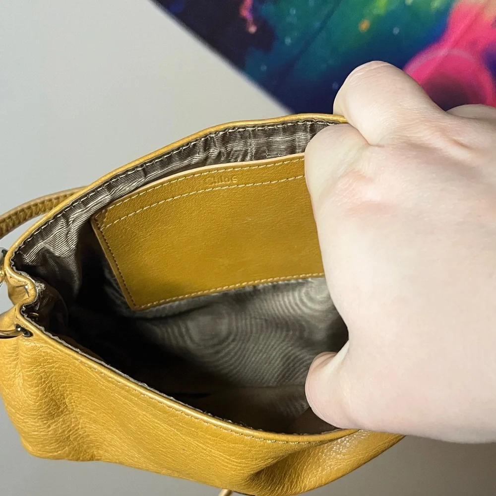 Chloé Tan Leather Shoulder/Crossbody Bag - Picture 11 of 12